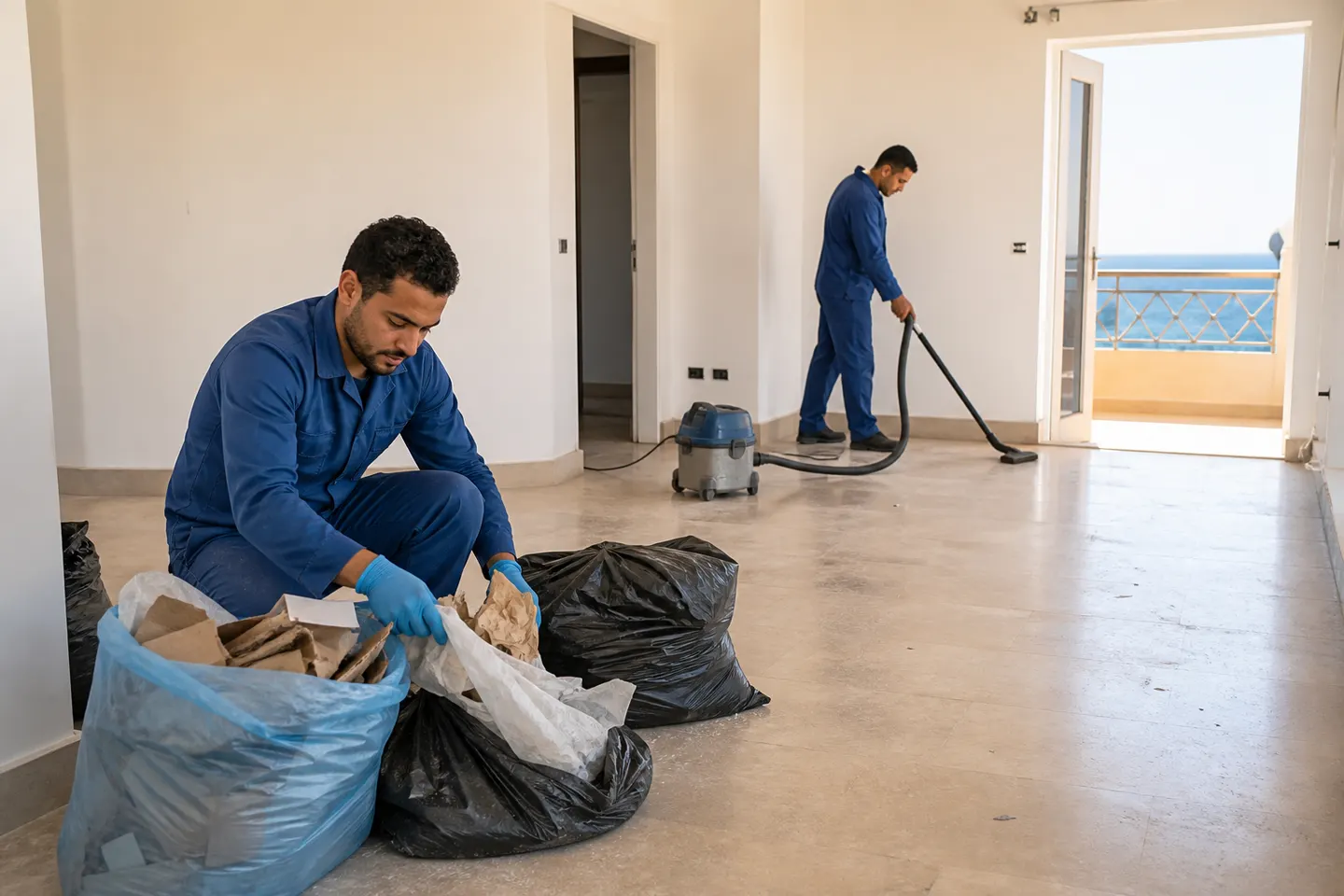 تنظيف بعد نقل العفش في الإسكندرية للمساحات الخالية والبقايا